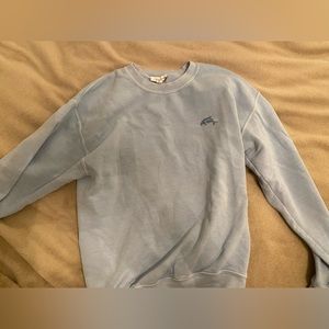 Topshop Light Sky Blue Dolphin Crewneck